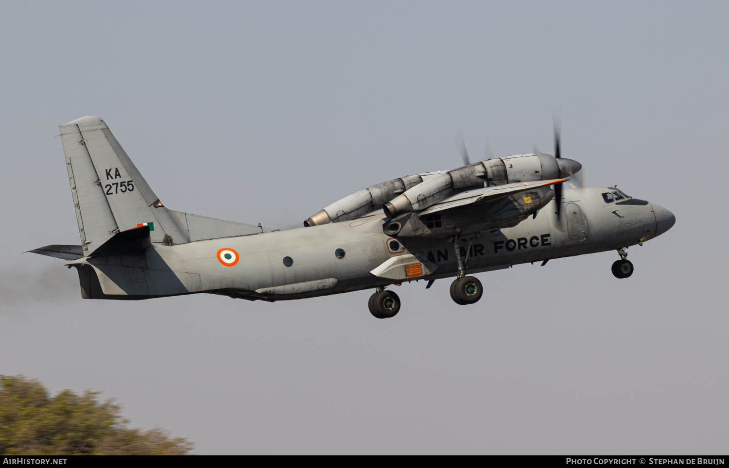 Aircraft Photo of KA2755 | Antonov An-32RE | India - Air Force | AirHistory.net #548625