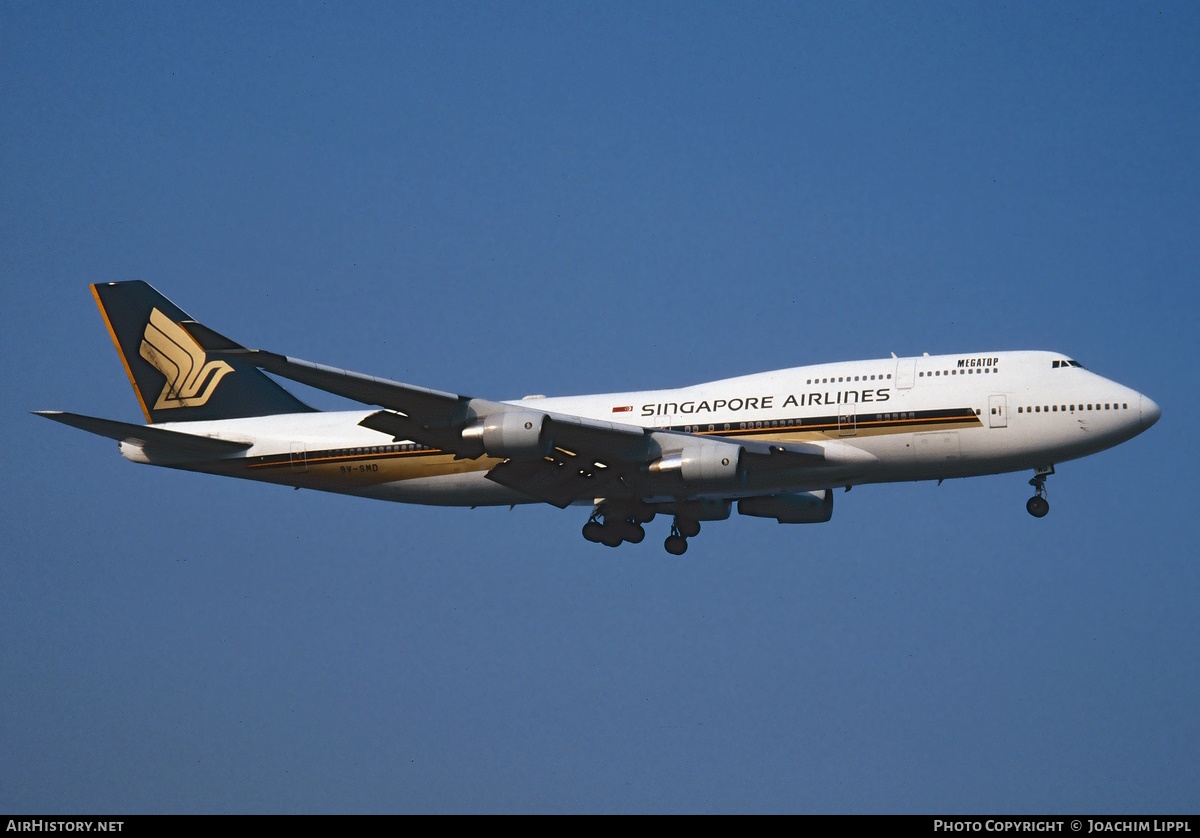 Aircraft Photo of 9V-SMD | Boeing 747-412 | Singapore Airlines | AirHistory.net #548636