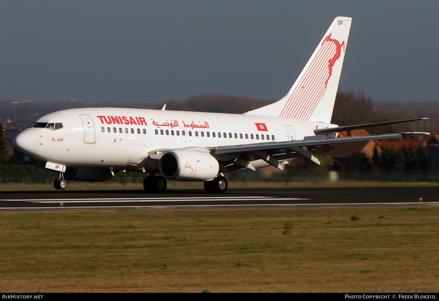 Aircraft Photo of TS-IOP | Boeing 737-6H3 | Tunisair | AirHistory.net #548662