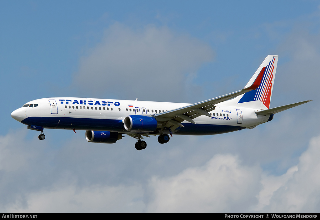 Aircraft Photo of EI-UNJ | Boeing 737-86J | Transaero Airlines | AirHistory.net #548718