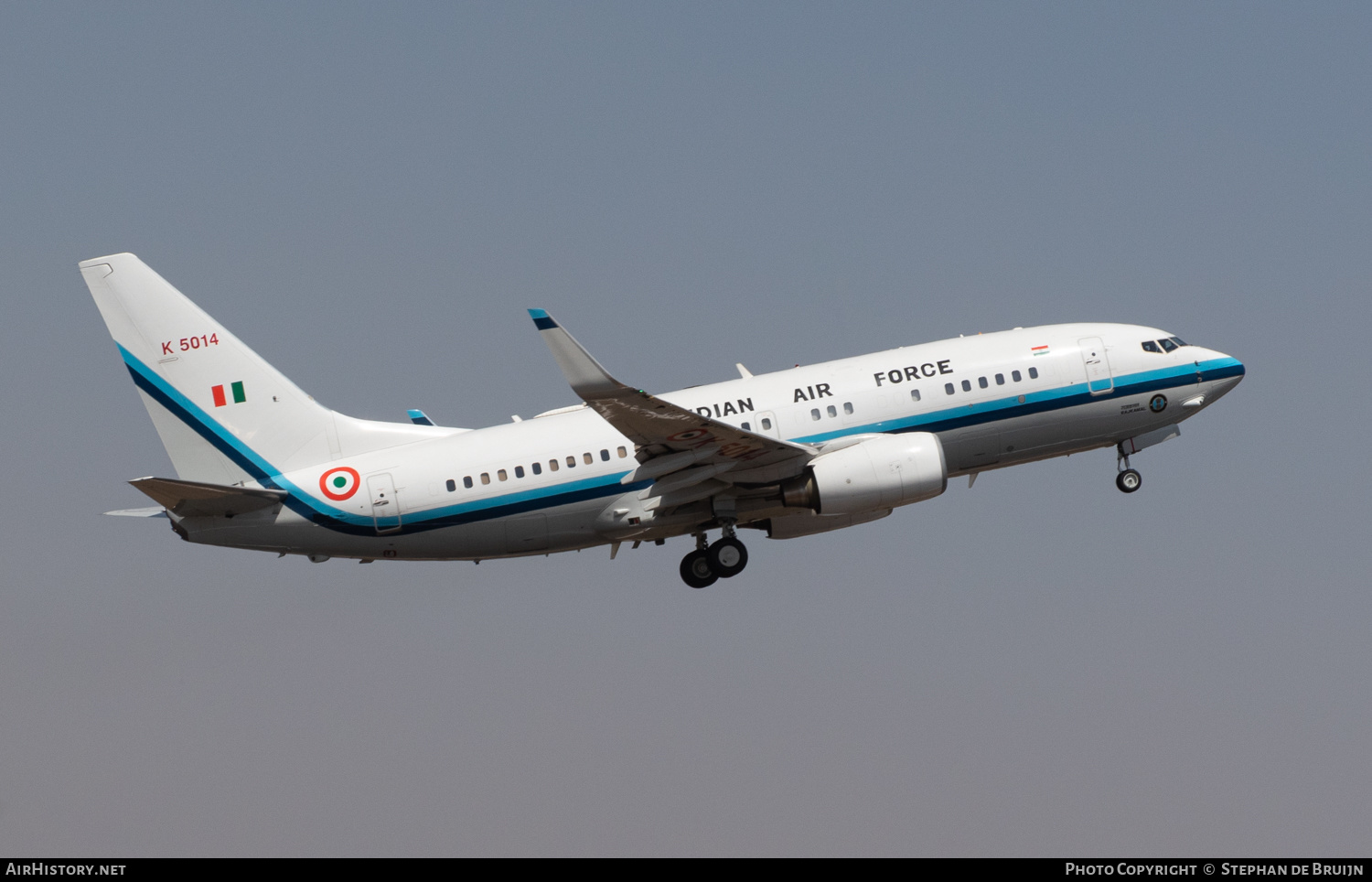 Aircraft Photo of K5014 | Boeing 737-7HI BBJ | India - Air Force | AirHistory.net #548774