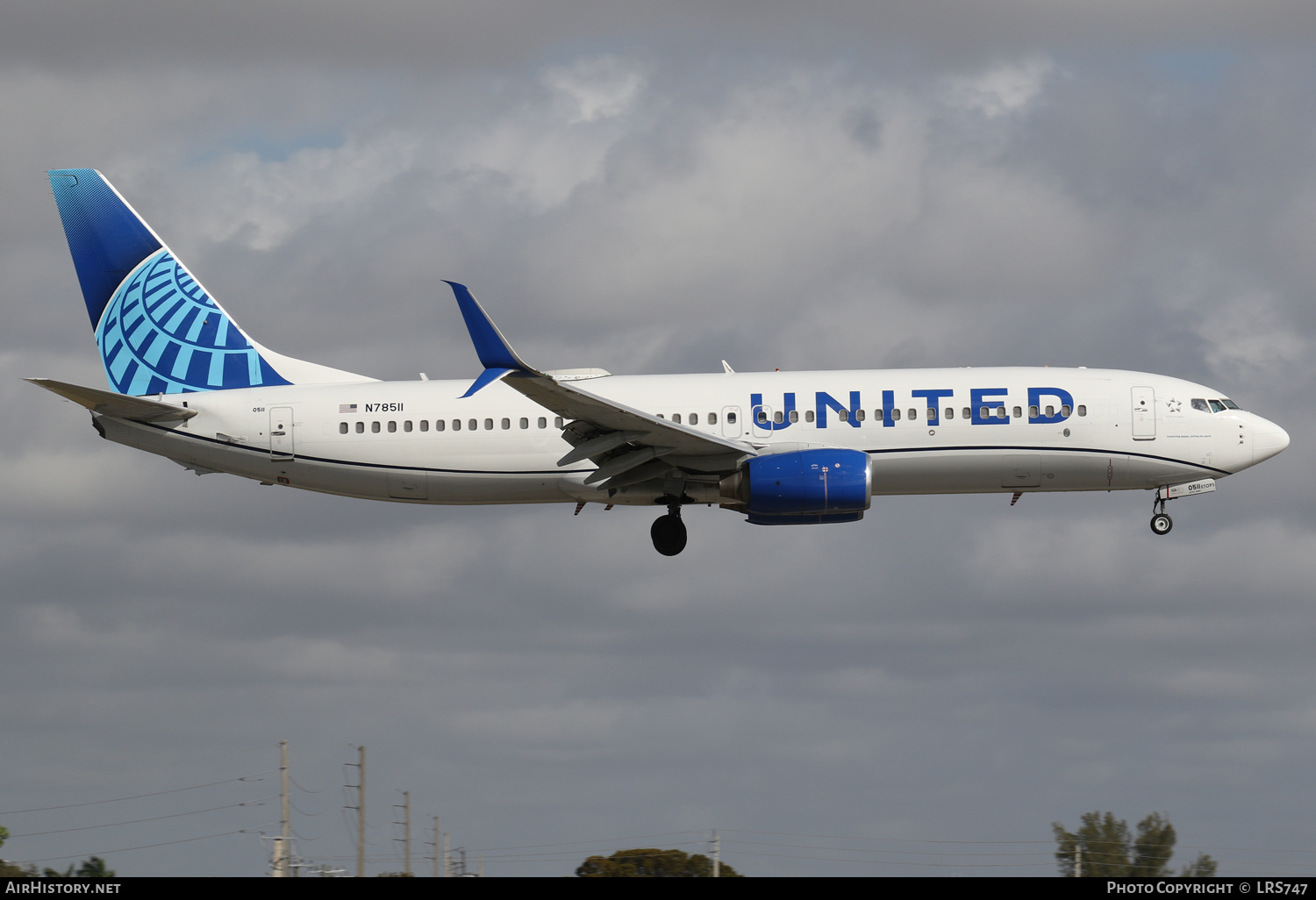 Aircraft Photo of N78511 | Boeing 737-824 | United Airlines | AirHistory.net #548793