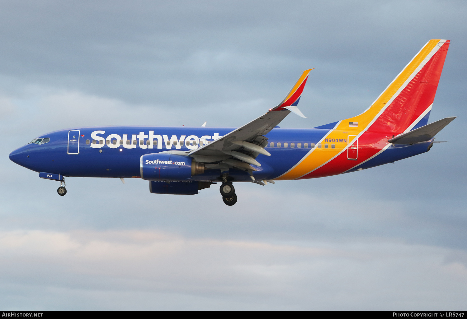 Aircraft Photo of N904WN | Boeing 737-7H4 | Southwest Airlines | AirHistory.net #548794