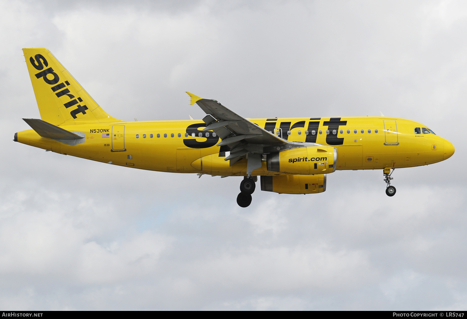 Aircraft Photo of N530NK | Airbus A319-132 | Spirit Airlines | AirHistory.net #548809