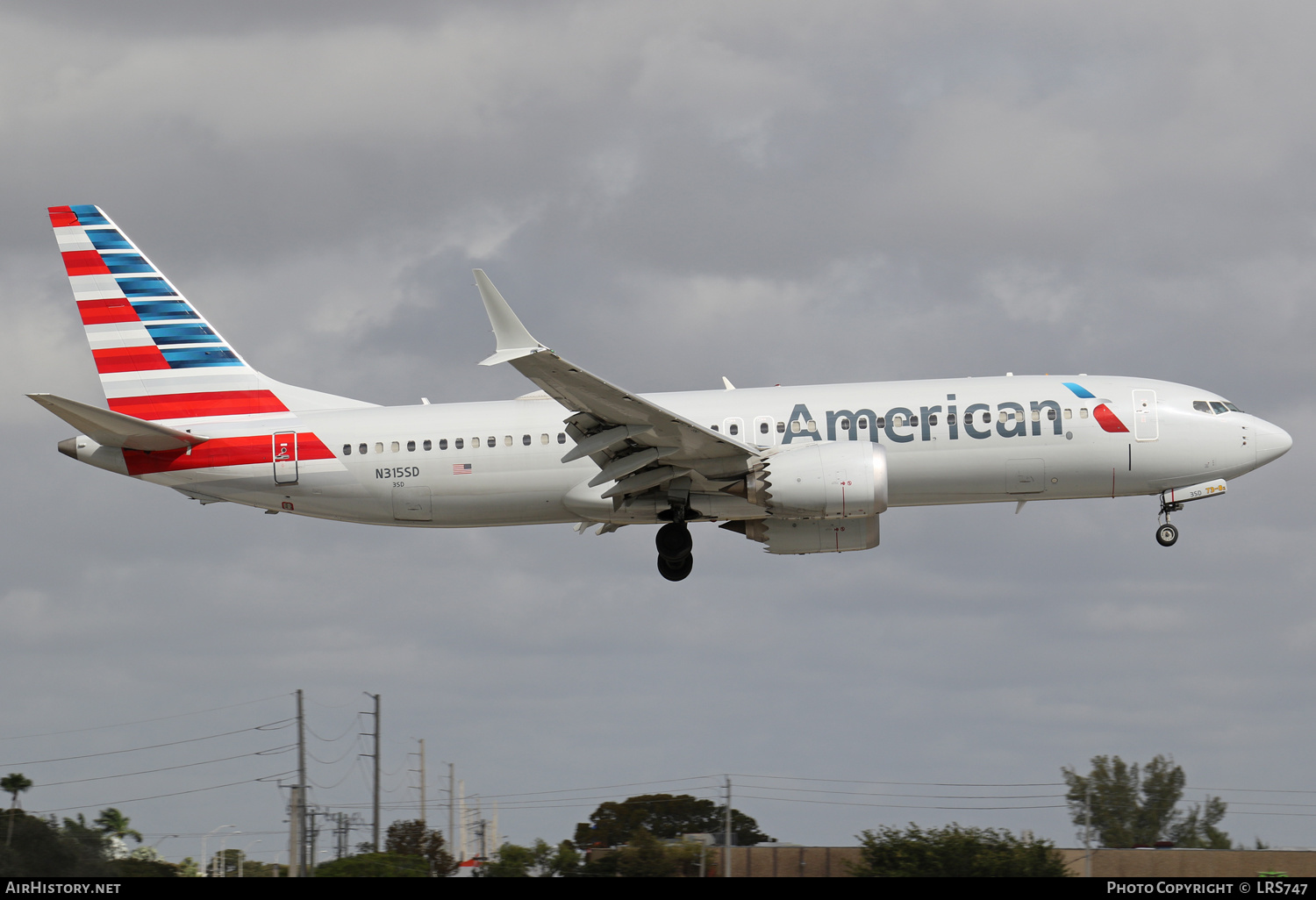 Aircraft Photo of N315SD | Boeing 737-8 Max 8 | American Airlines | AirHistory.net #548834