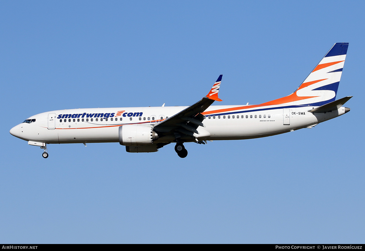 Aircraft Photo of OK-SWA | Boeing 737-8 Max 8 | Smartwings | AirHistory.net #548863