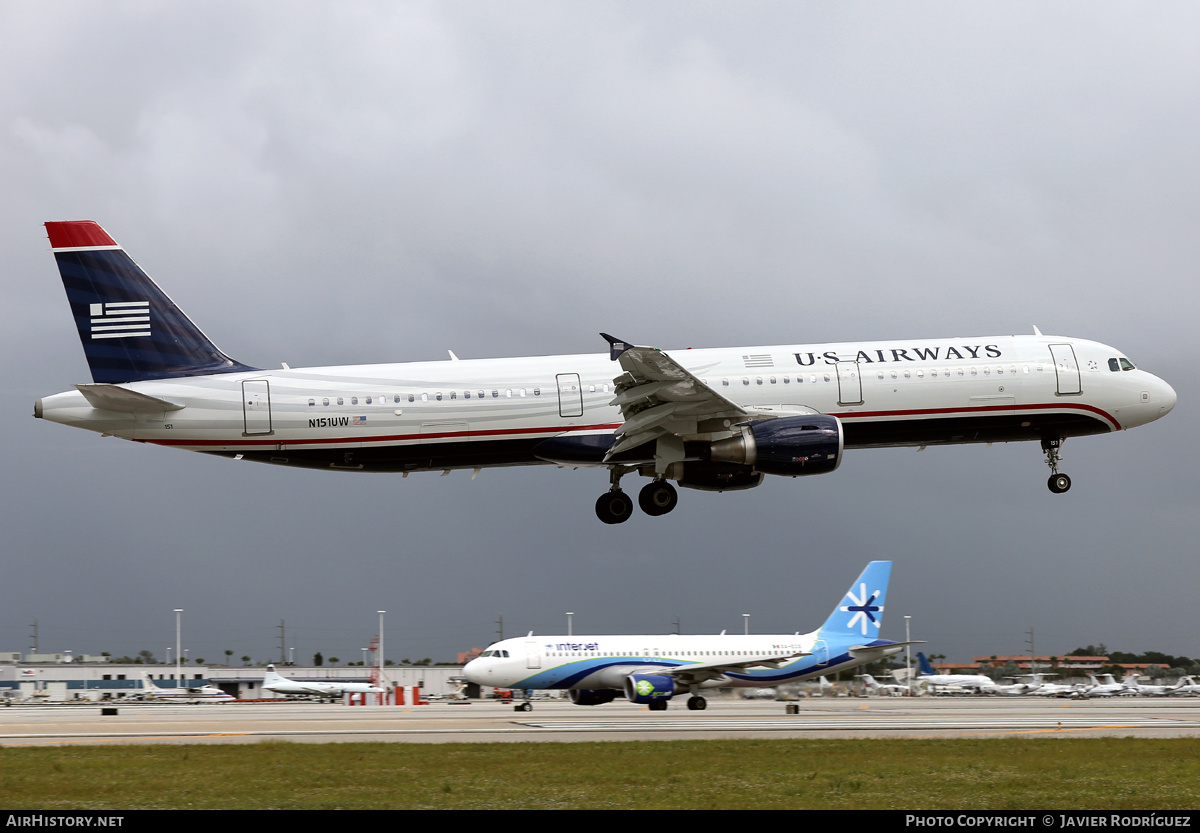 Aircraft Photo of N151UW | Airbus A321-211 | US Airways | AirHistory.net #548899
