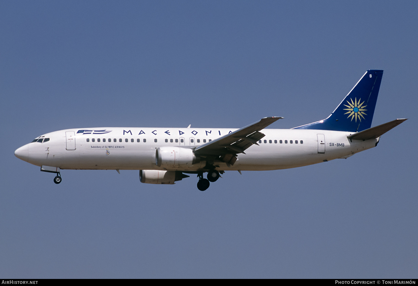 Aircraft Photo of SX-BMB | Boeing 737-46J | Macedonian Airlines | AirHistory.net #548905