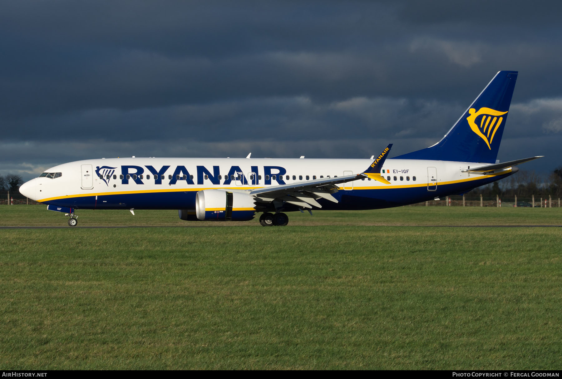 Aircraft Photo of EI-IGF | Boeing 737-8200 Max 200 | Ryanair | AirHistory.net #548929