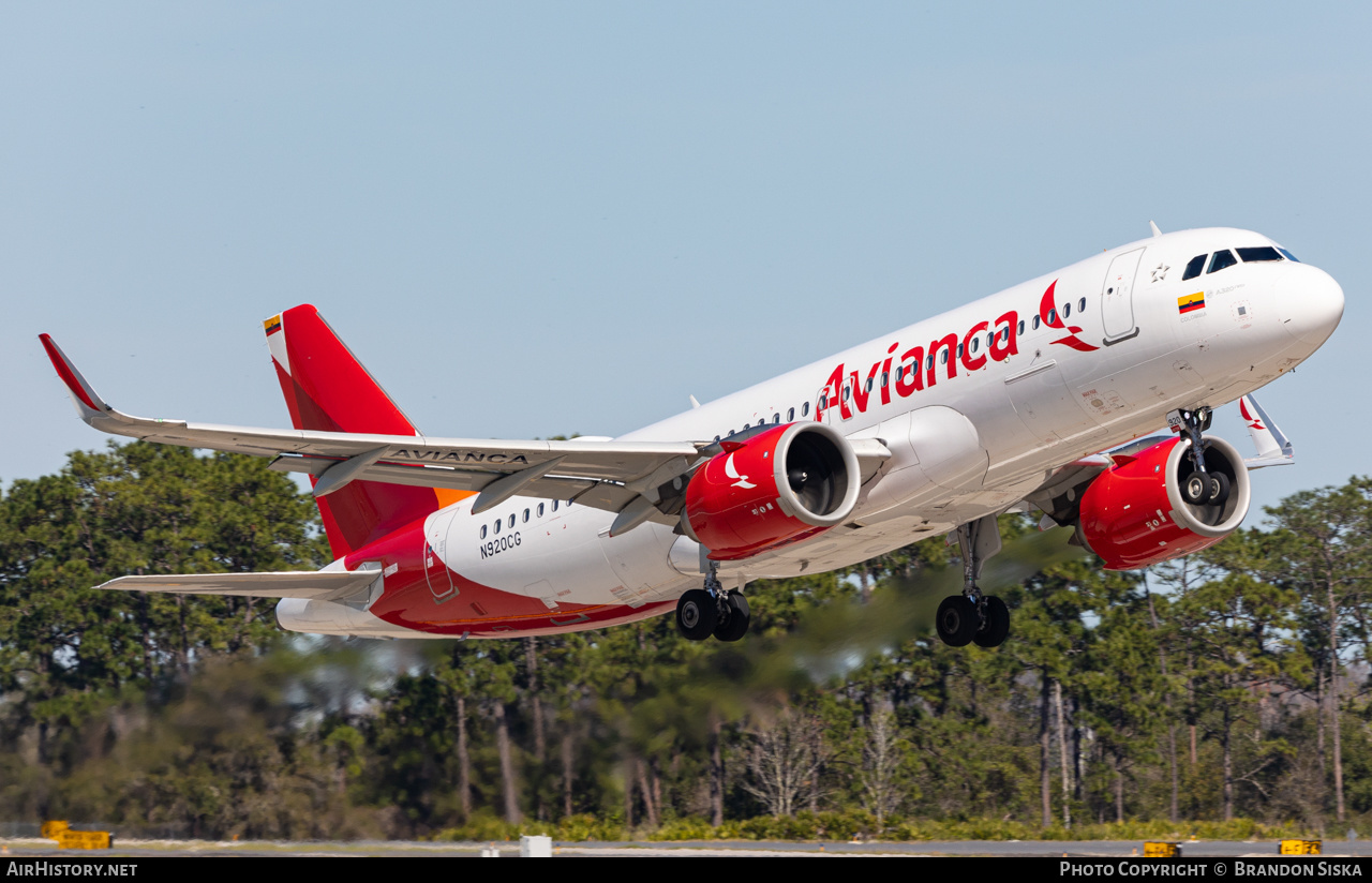 Aircraft Photo of N920CG | Airbus A320-251N | Avianca | AirHistory.net #548934