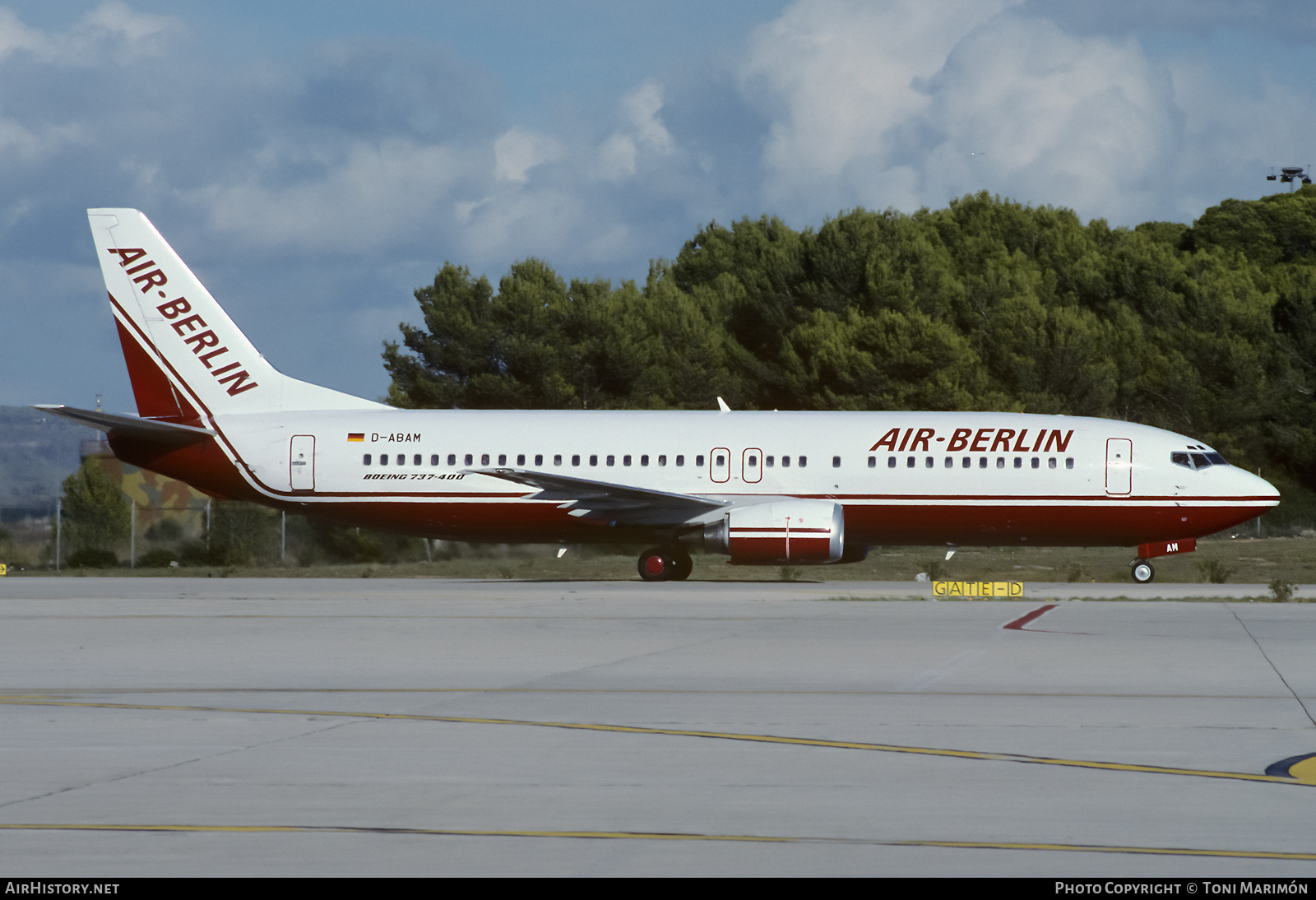 Aircraft Photo of D-ABAM | Boeing 737-46J | Air Berlin | AirHistory.net #548948