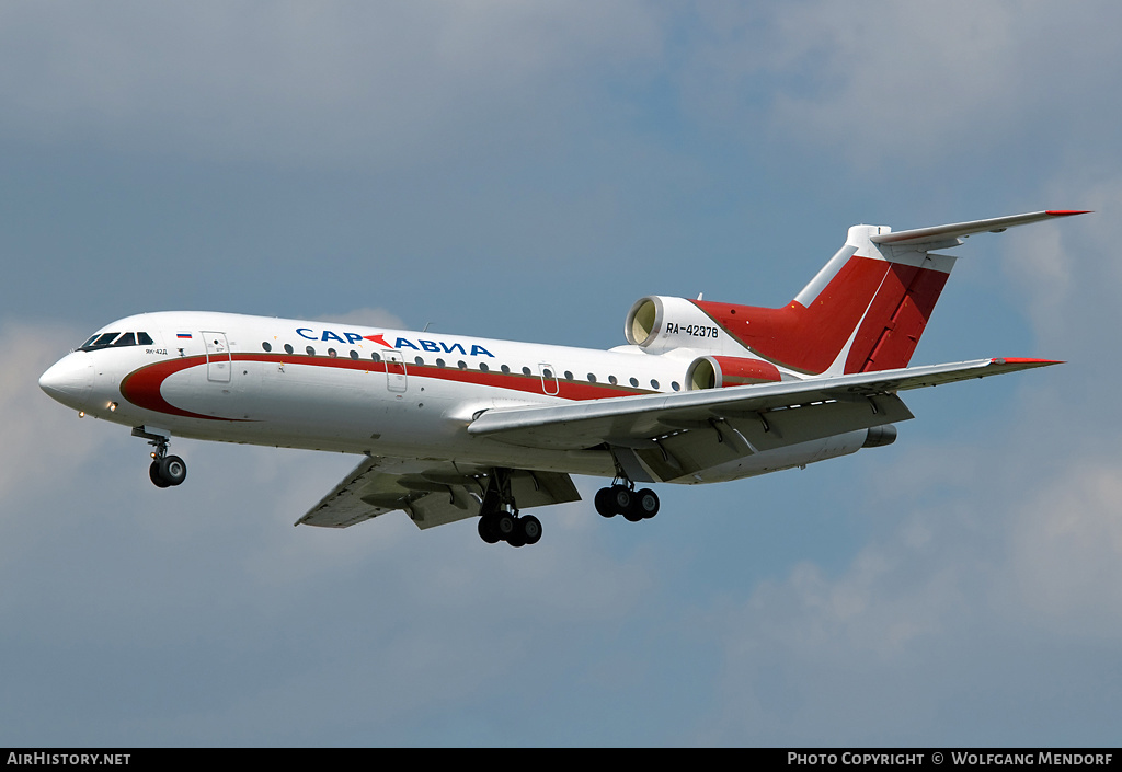 Aircraft Photo of RA-42378 | Yakovlev Yak-42D | Sar Avia - Saratov Airlines | AirHistory.net #549019