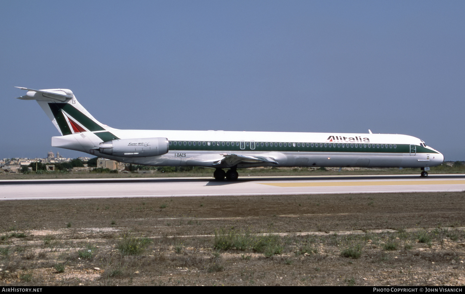 Aircraft Photo of I-DACS | McDonnell Douglas MD-82 (DC-9-82) | Alitalia | AirHistory.net #549033