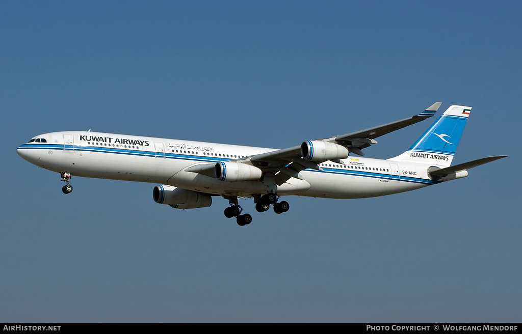 Aircraft Photo of 9K-ANC | Airbus A340-313 | Kuwait Airways | AirHistory.net #549036
