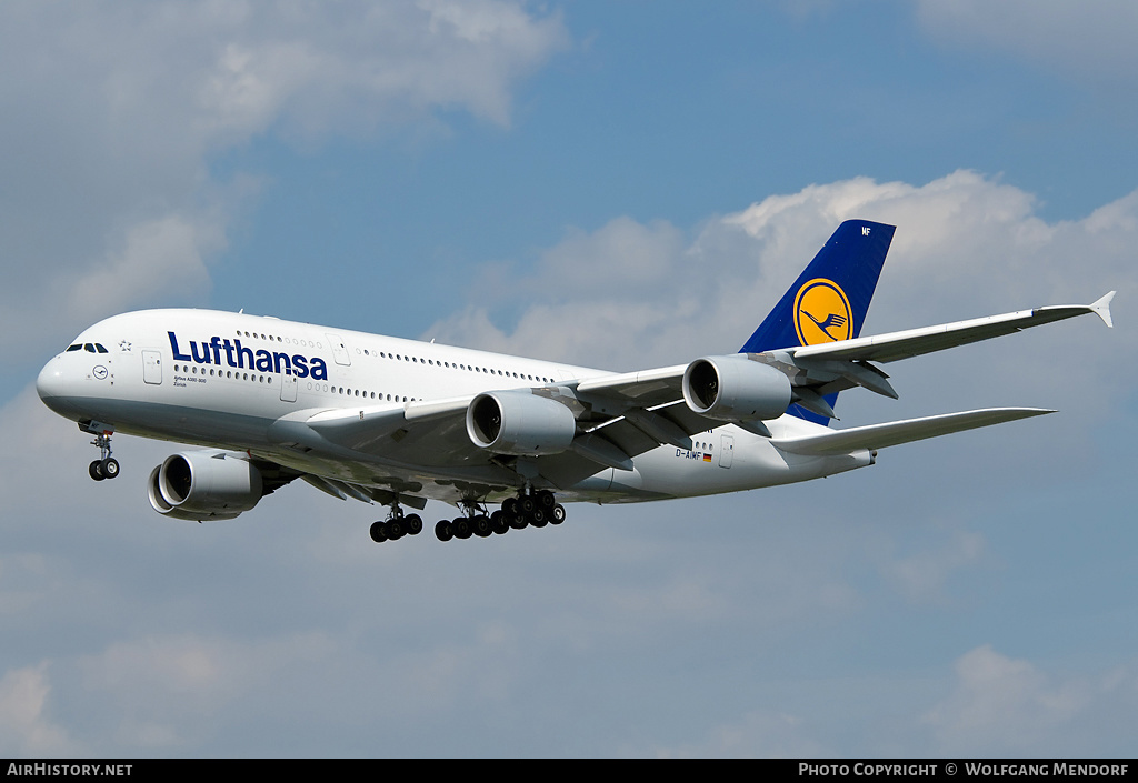 Aircraft Photo of D-AIMF | Airbus A380-841 | Lufthansa | AirHistory.net #549041