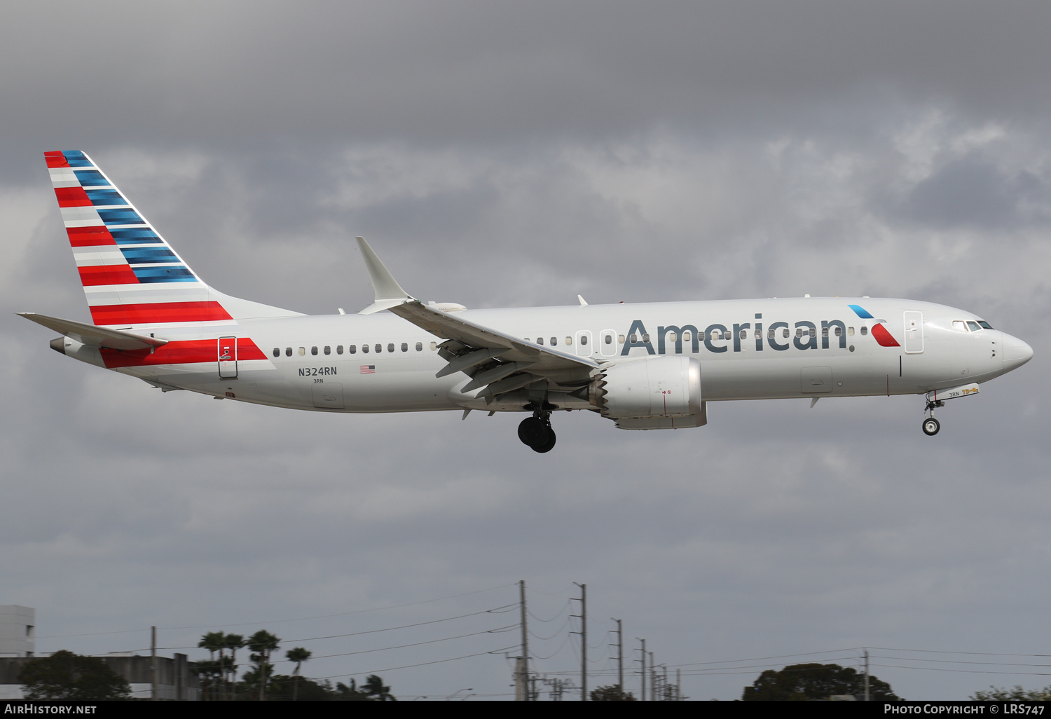 Aircraft Photo of N324RN | Boeing 737-8 Max 8 | American Airlines | AirHistory.net #549054