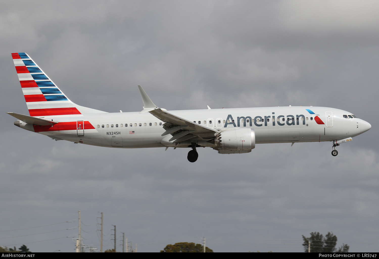 Aircraft Photo of N324SH | Boeing 737-8 Max 8 | American Airlines | AirHistory.net #549080