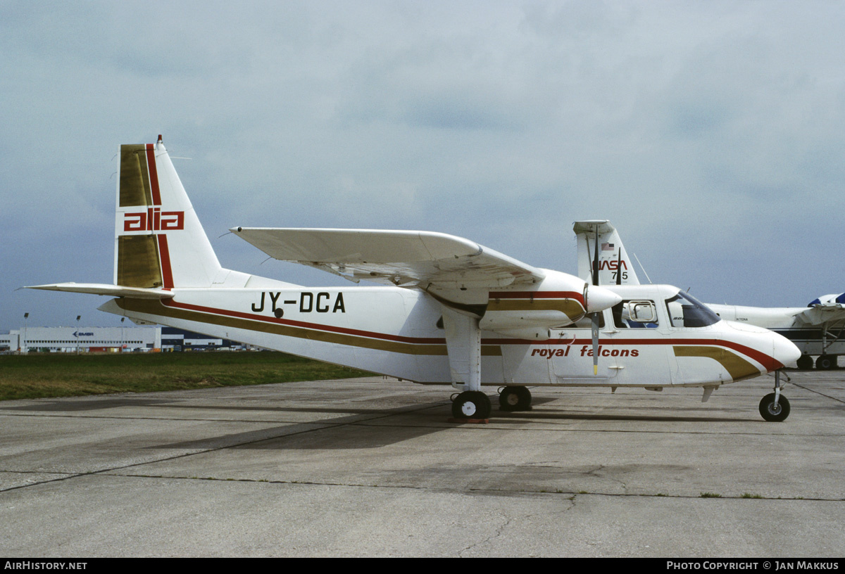 Aircraft Photo of JY-DCA | Britten-Norman BN-2B-21 Islander | Alia - The Royal Jordanian Airline | AirHistory.net #549113