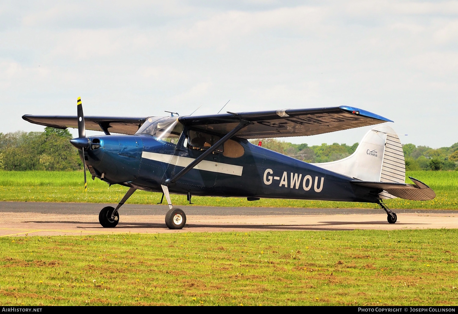 Aircraft Photo of G-AWOU | Cessna 170B | AirHistory.net #549114
