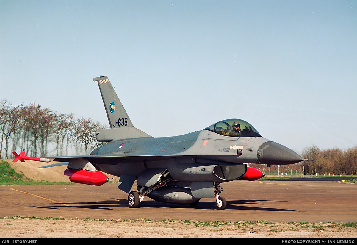 Aircraft Photo of J-636 | General Dynamics F-16A(R) Fighting Falcon | Netherlands - Air Force | AirHistory.net #549122