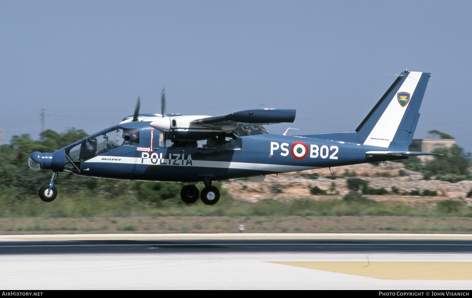 Aircraft Photo of PS-B02 | Partenavia P-68 Observer | Italy - Polizia | AirHistory.net #549246