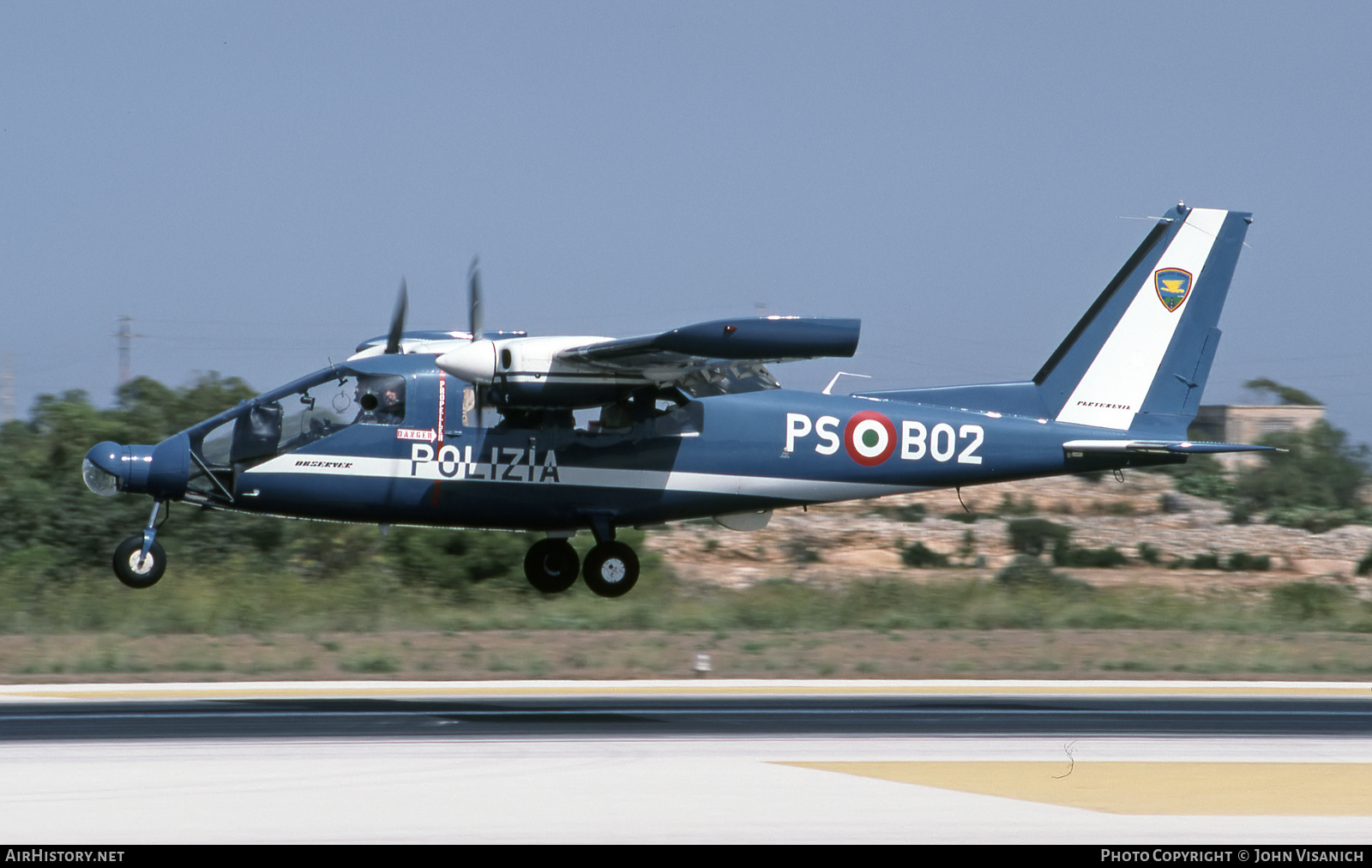 Aircraft Photo of PS-B02 | Partenavia P-68 Observer | Italy - Polizia ...