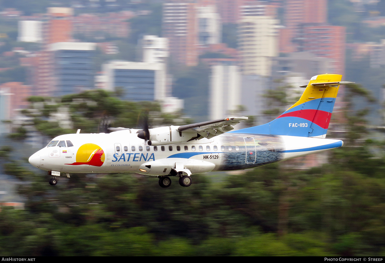 Aircraft Photo of FAC-1193 / HK-5129 | ATR ATR-42-600 | Colombia - Satena | AirHistory.net #549261