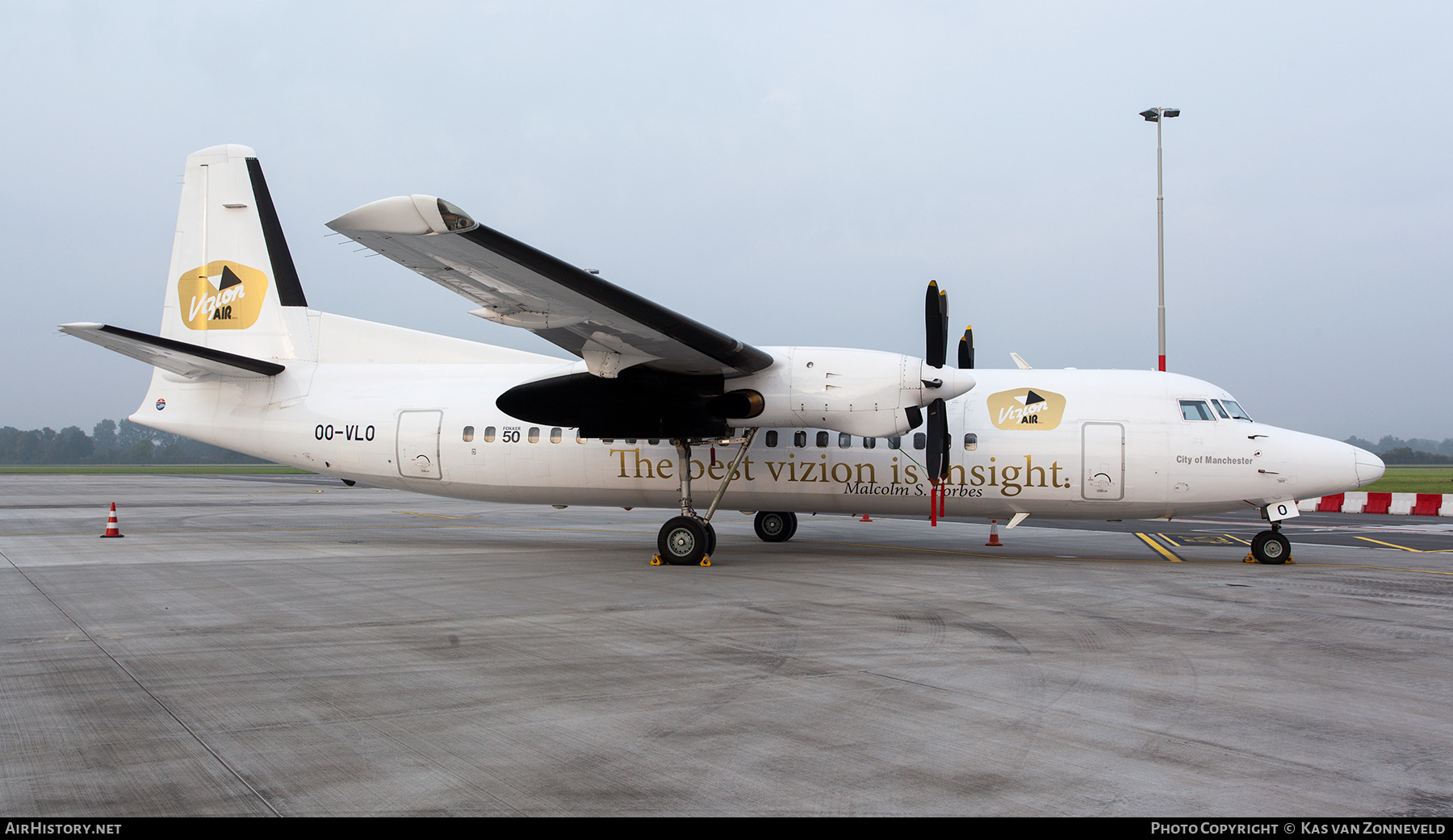 Aircraft Photo of OO-VLO | Fokker 50 | Vizion Air | AirHistory.net #549280