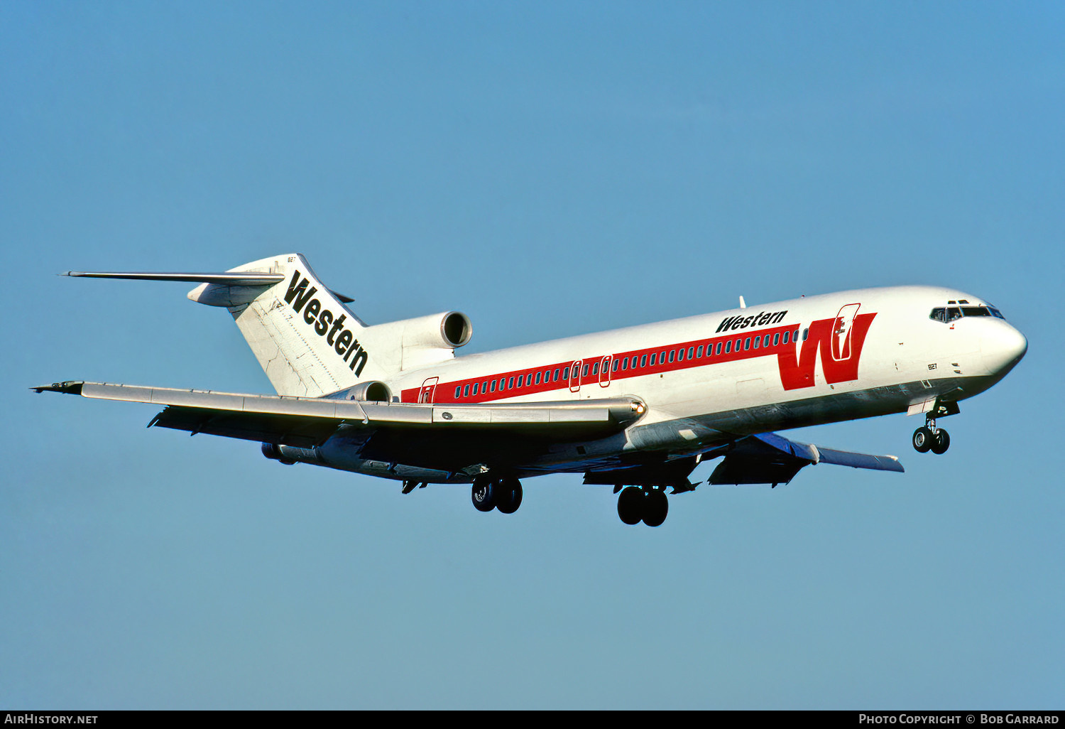 Aircraft Photo of N827W | Boeing 727-247/Adv | Western Airlines | AirHistory.net #549335
