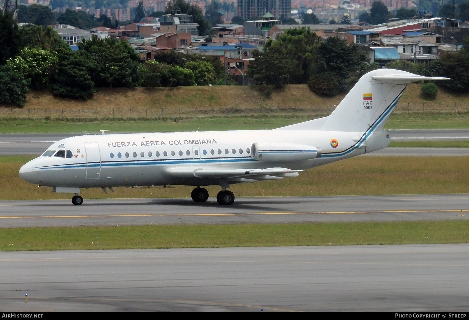 Aircraft Photo of FAC0002 | Fokker F28-1000 Fellowship | Colombia - Air Force | AirHistory.net #549370