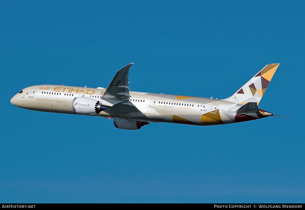 Aircraft Photo of A6-BLQ | Boeing 787-9 Dreamliner | Etihad Airways | AirHistory.net #549431