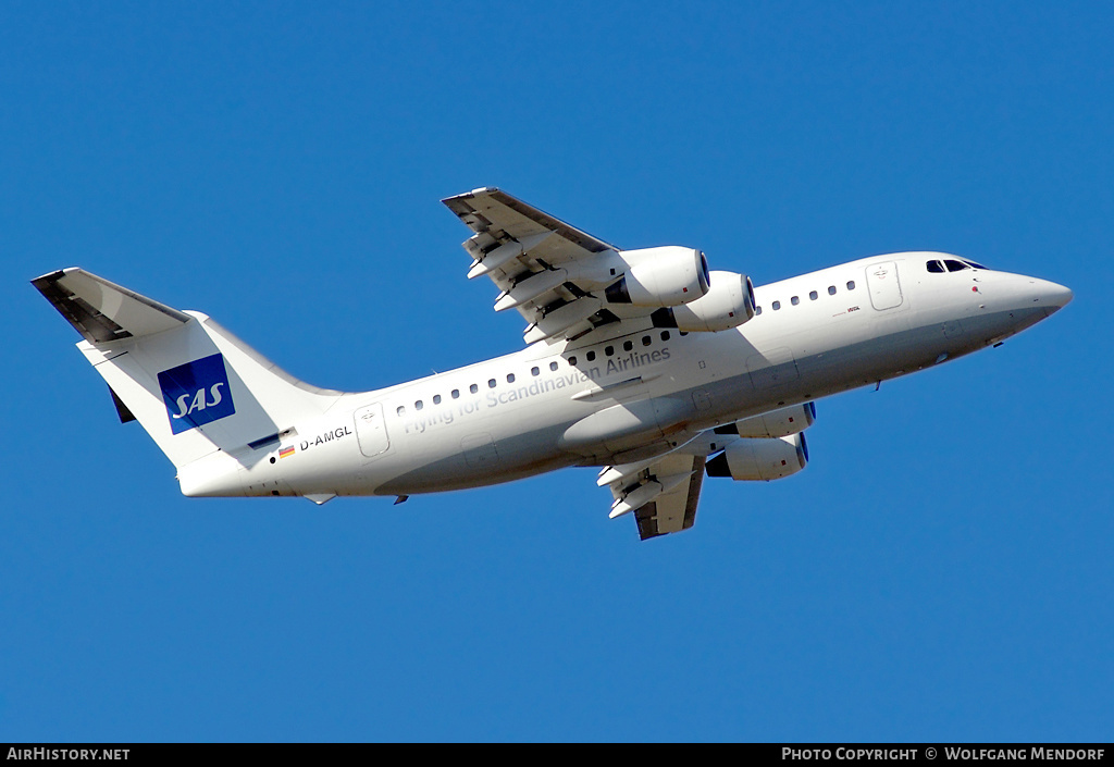 Aircraft Photo of D-AMGL | British Aerospace BAe-146-200 | Scandinavian Airlines - SAS | AirHistory.net #549441