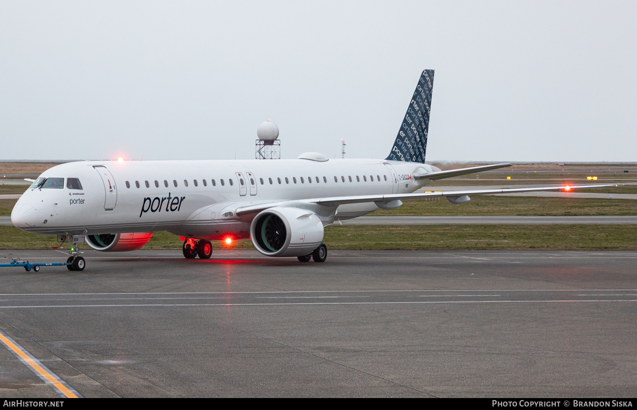 Aircraft Photo of C-GKQQ | Embraer 195-E2 (ERJ-190-400) | Porter Airlines | AirHistory.net #549442