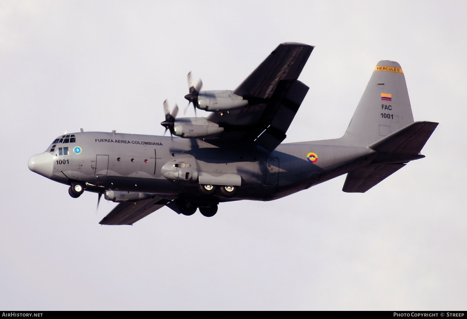 Aircraft Photo of FAC1001 | Lockheed C-130B Hercules (L-282) | Colombia - Air Force | AirHistory.net #549463