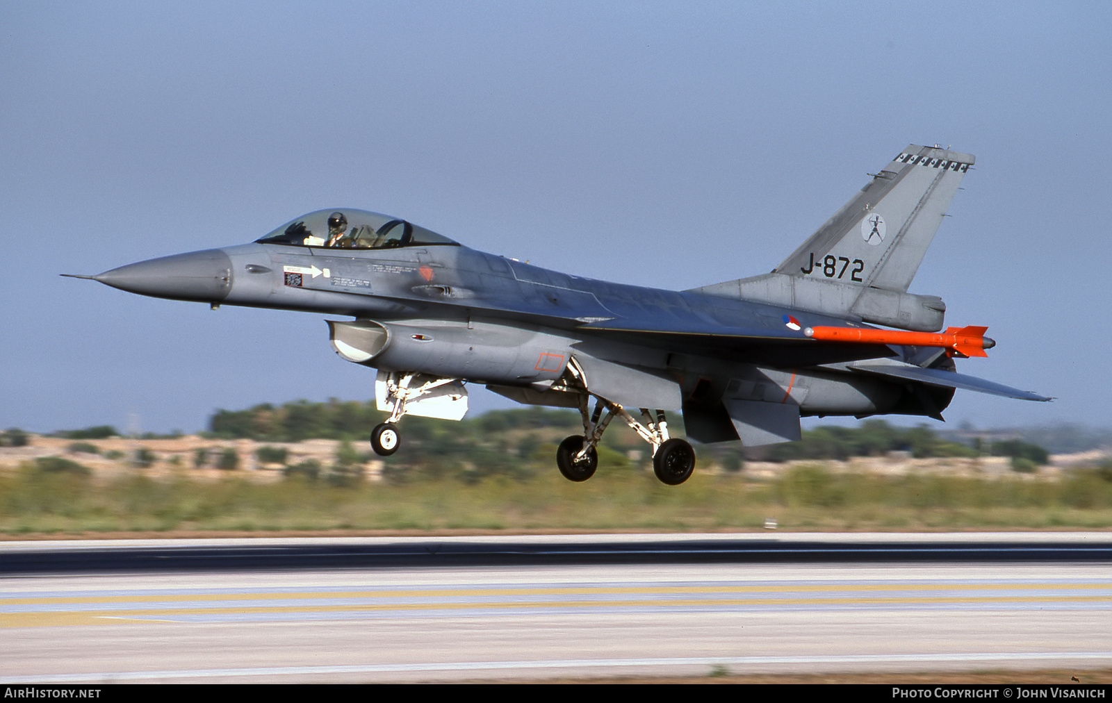 Aircraft Photo of J-872 | General Dynamics F-16A Fighting Falcon | Netherlands - Air Force | AirHistory.net #549471