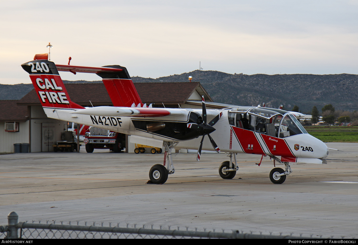 Aircraft Photo of N421DF | North American Rockwell OV-10A Bronco | Cal Fire - California Department of Forestry & Fire Protection | AirHistory.net #549513