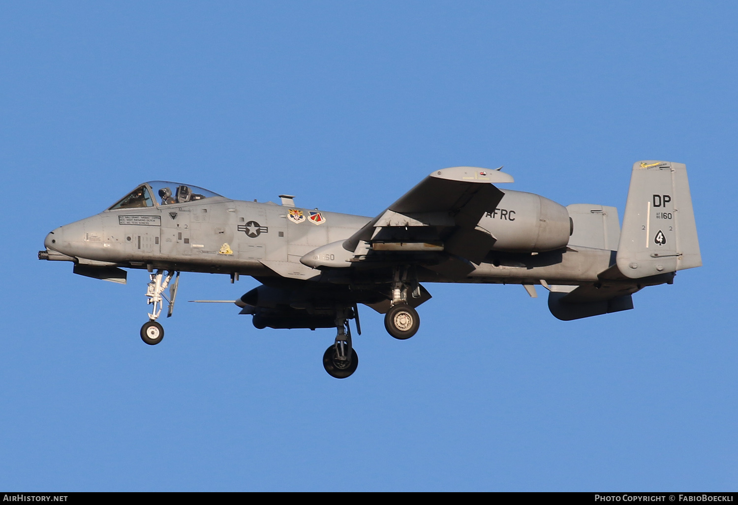 Aircraft Photo of 80-0160 / AF80-160 | Fairchild A-10A Thunderbolt II | USA - Air Force | AirHistory.net #549527