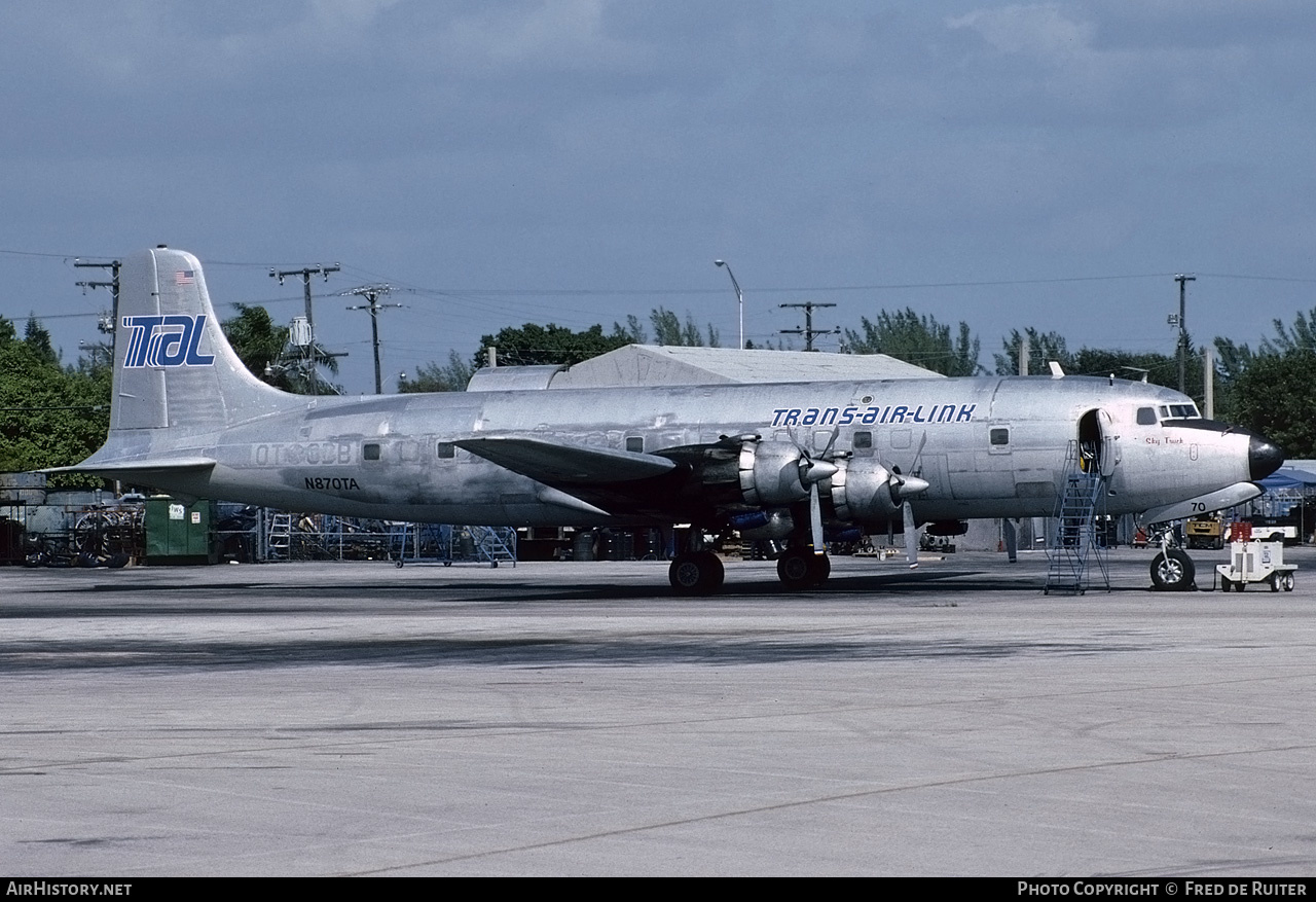 Aircraft Photo of N870TA | Douglas DC-6A | Trans-Air-Link - TAL | AirHistory.net #549557