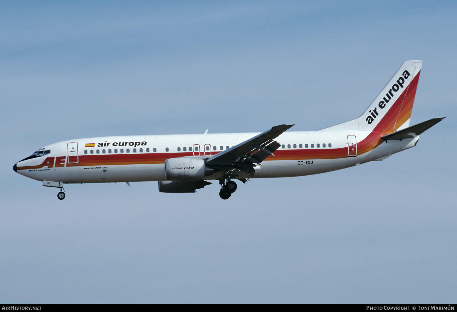 Aircraft Photo of EC-FXQ | Boeing 737-4Q8 | Air Europa | AirHistory.net #549570