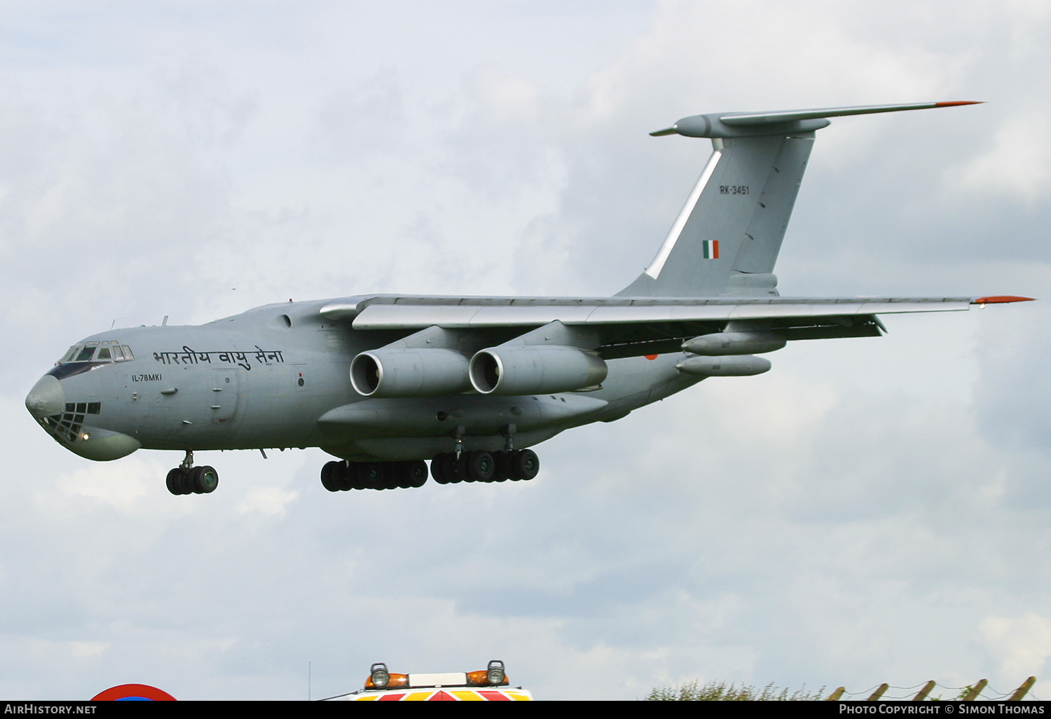 Aircraft Photo of RK-3451 | Ilyushin Il-78MKI | India - Air Force | AirHistory.net #549574