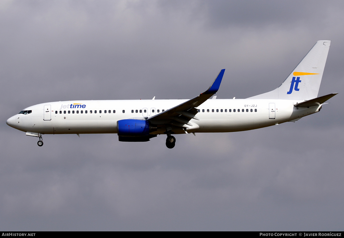 Aircraft Photo of OY-JZJ | Boeing 737-82R | Jettime | AirHistory.net #549624