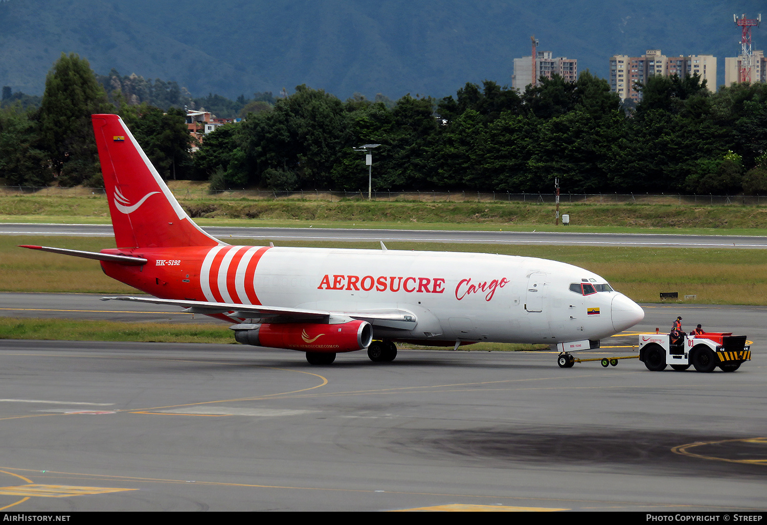 Aircraft Photo of HK-5192 | Boeing 737-2X6C/Adv | Aerosucre Carga | AirHistory.net #549657