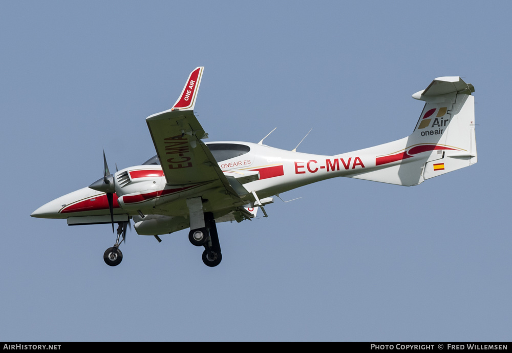 Aircraft Photo of EC-MVA | Diamond DA42-180 Twin Star | One Air | AirHistory.net #549690