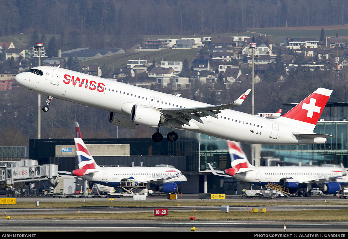 Aircraft Photo of HB-JPA | Airbus A321-271NX | Swiss International Air Lines | AirHistory.net #549697