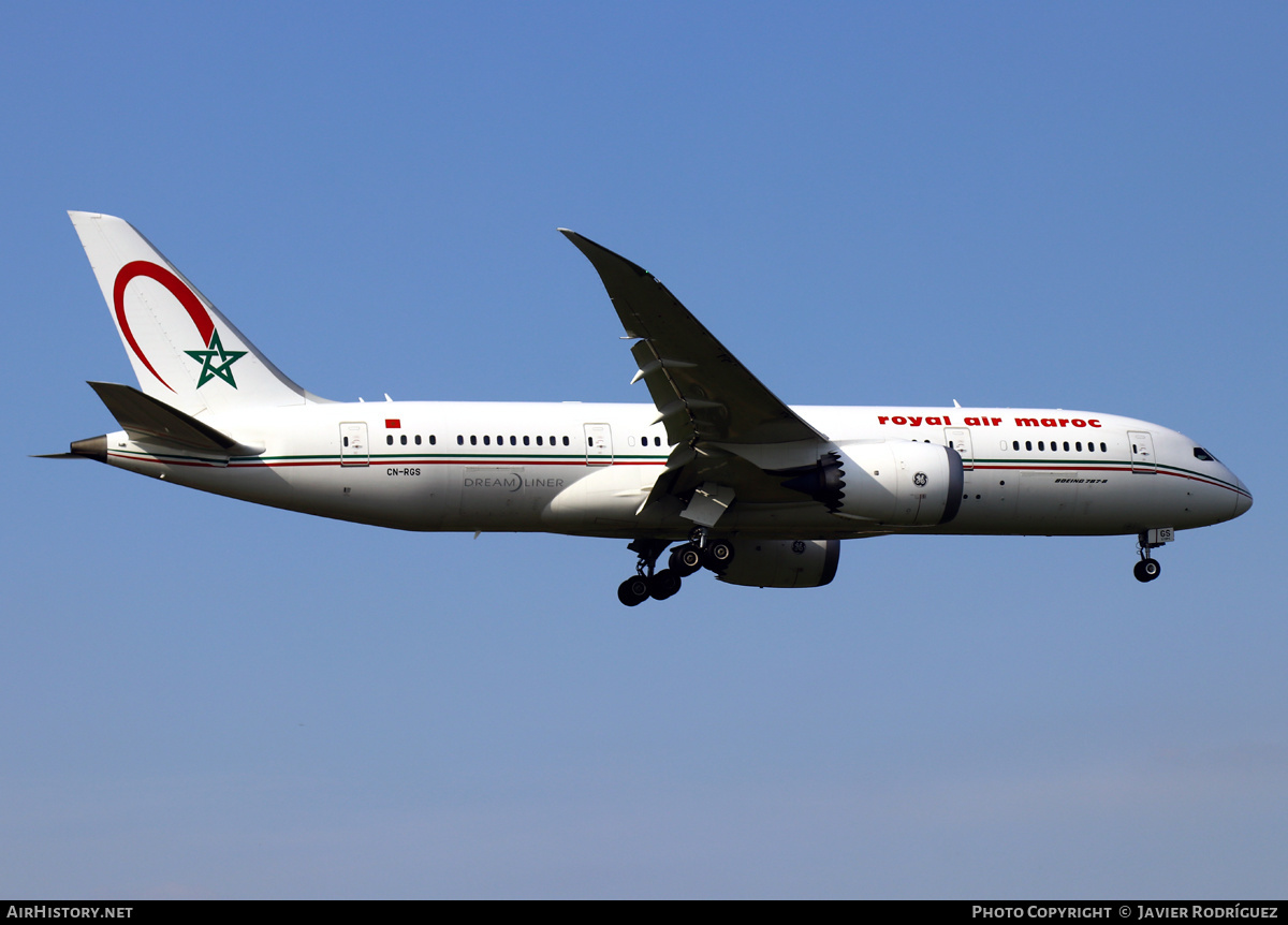 Aircraft Photo of CN-RGS | Boeing 787-8 Dreamliner | Royal Air Maroc - RAM | AirHistory.net #549920
