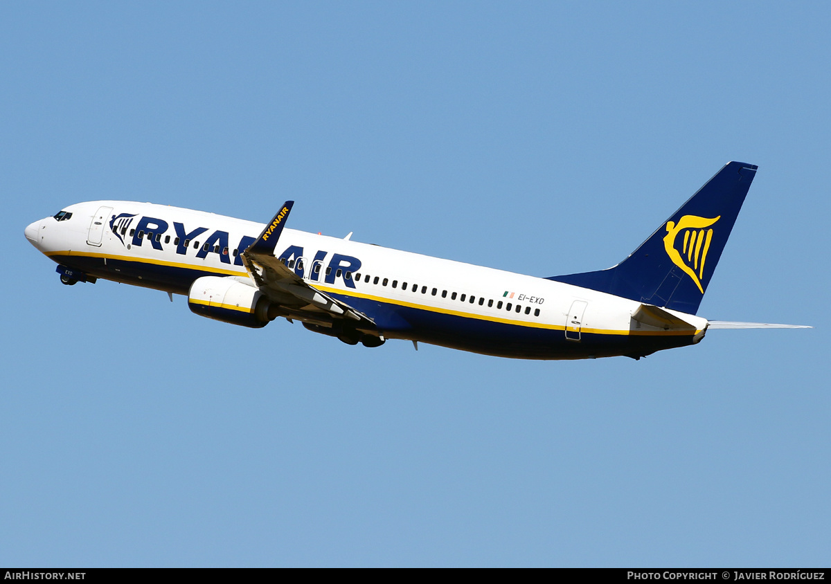 Aircraft Photo of EI-EXD | Boeing 737-8AS | Ryanair | AirHistory.net #549935