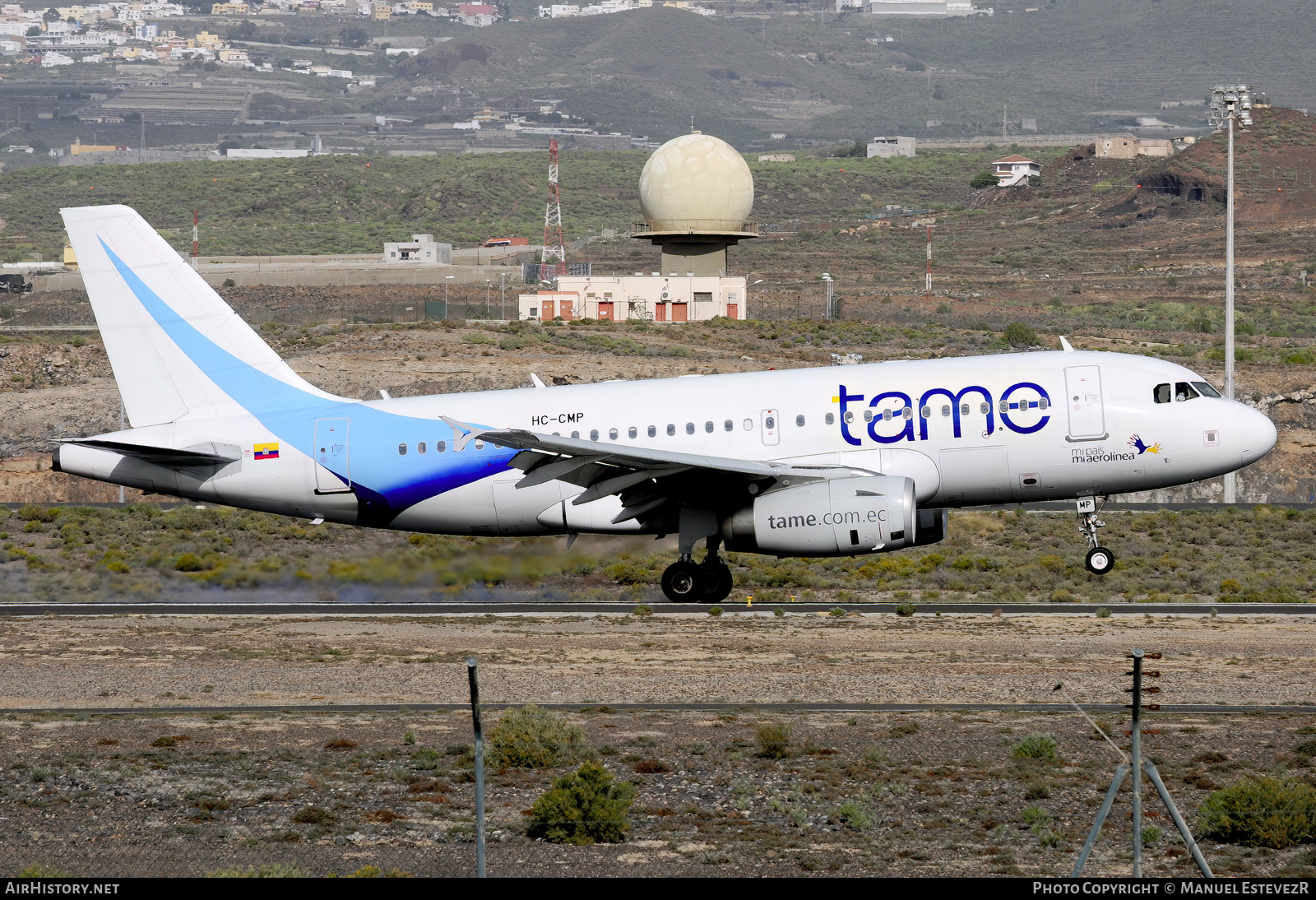 Aircraft Photo of HC-CMP | Airbus A319-132 | TAME Línea Aérea del Ecuador | AirHistory.net #549948