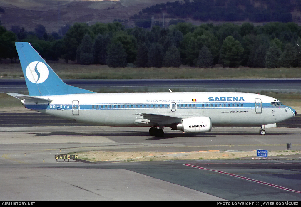 Aircraft Photo of OO-SYA | Boeing 737-329 | Sabena | AirHistory.net #549959