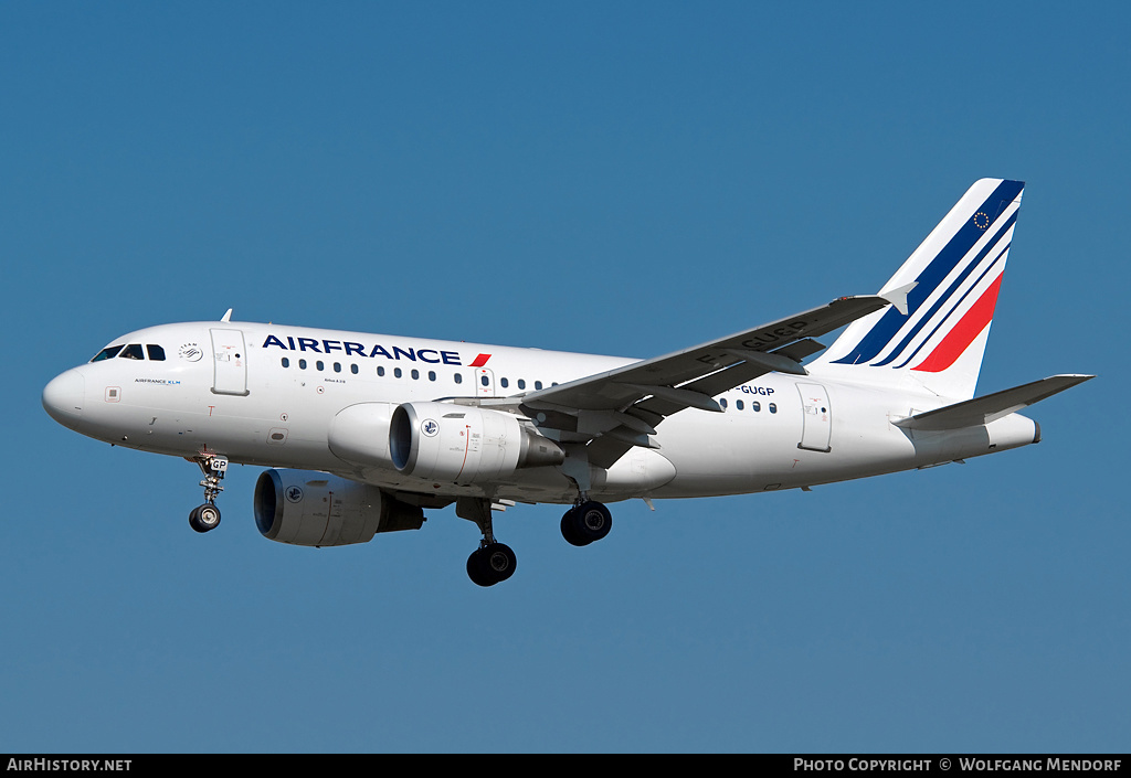 Aircraft Photo of F-GUGP | Airbus A318-111 | Air France | AirHistory.net #550010