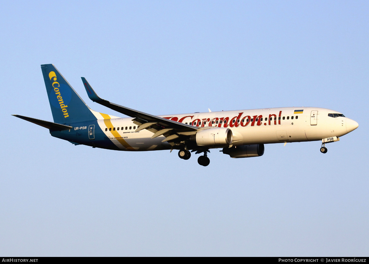 Aircraft Photo of UR-PSB | Boeing 737-8HX | Corendon Dutch Airlines | AirHistory.net #550035